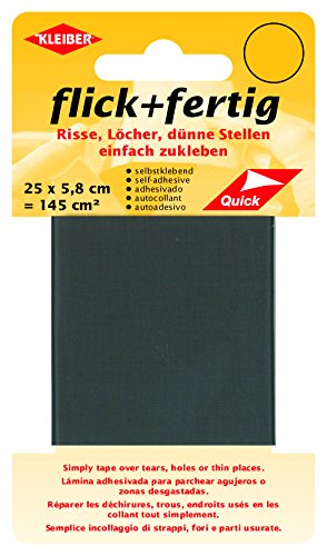 Kleiber 145 cm² Flick und Fertig Selbstklebendes Reparaturband aus Nylon, grau von Kleiber