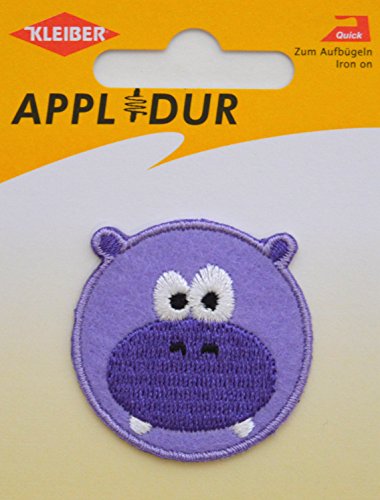 Kleiber 4,5 cm Kleiner Lila Nilpferd Sticker zum Aufbügeln Kleiber 4,5 cm Kleiner Lila Nilpferd Sticker zum Aufbügeln von Kleiber
