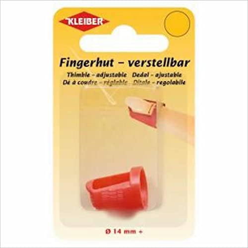 Kleiber 70009 Fingerhut, Kunststoff, rot, Ø 14 mm von Kleiber