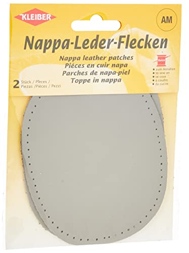 Kleiber 85001 Nappa-Lederflecken hellgrau von Kleiber