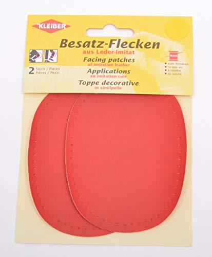 Kleiber 893-03 Facing Patches, Polyurethan, Baumwolle, Leder, rot, 11cm x 8.5cm Kleiber 893-03 Facing Patches, Polyurethan, Baumwolle, Leder, rot, 11cm x 8.5cm von Kleiber