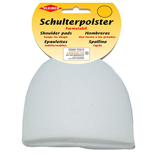 Kleiber 9,5 x 9 x 3,3 cm Schulterpolster/formstabil, satin-weiß von Kleiber