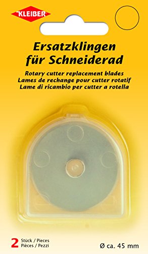Kleiber Ersatzklingen für Schneiderad (Rollschneider), Stahl, Silber, 4,5 x 4,5 x 0,1 cm von Kleiber