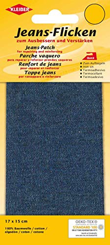Kleiber Denim Jeans Reparatur-Flicken, 17 x 15 cm, dunkelblau von Kleiber
