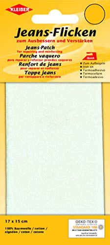 Kleiber Jeans-Bügelflicken weiß, ca. 17 cm x 15 cm von Kleiber