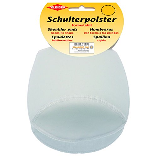 Kleiber KR 3 Schulterpolster ohne Haken-und Flauschband Raglan, 50% Polyamid, Weiß, 16 x 11 x 5 cm Kleiber KR 3 Schulterpolster ohne Haken-und Flauschband Raglan, 50% Polyamid, Weiß, 16 x 11 x 5 cm von Kleiber