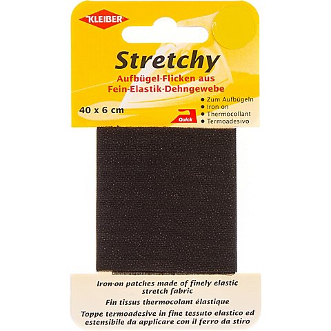 Kleiber Stretchy-Bügel-Flicken, Größe: 40 x 6 cm, schwarz Kleiber Stretchy-Bügel-Flicken, Größe: 40 x 6 cm, schwarz von Kleiber