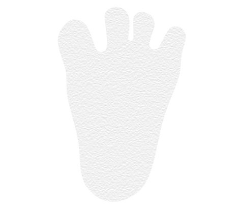Kleine Wolke Foot – Mini-Anti-Rutsch-Bad-Applikationen, 6 Stück (weiß) von Kleine Wolke
