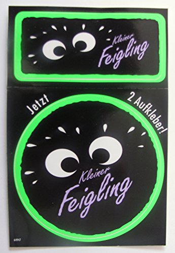 Kleiner Feigling - 2 Partyaufkleber 9 cm & 9 x 4 cm Kleiner Feigling - 2 Partyaufkleber 9 cm & 9 x 4 cm von Kleiner Feigling -