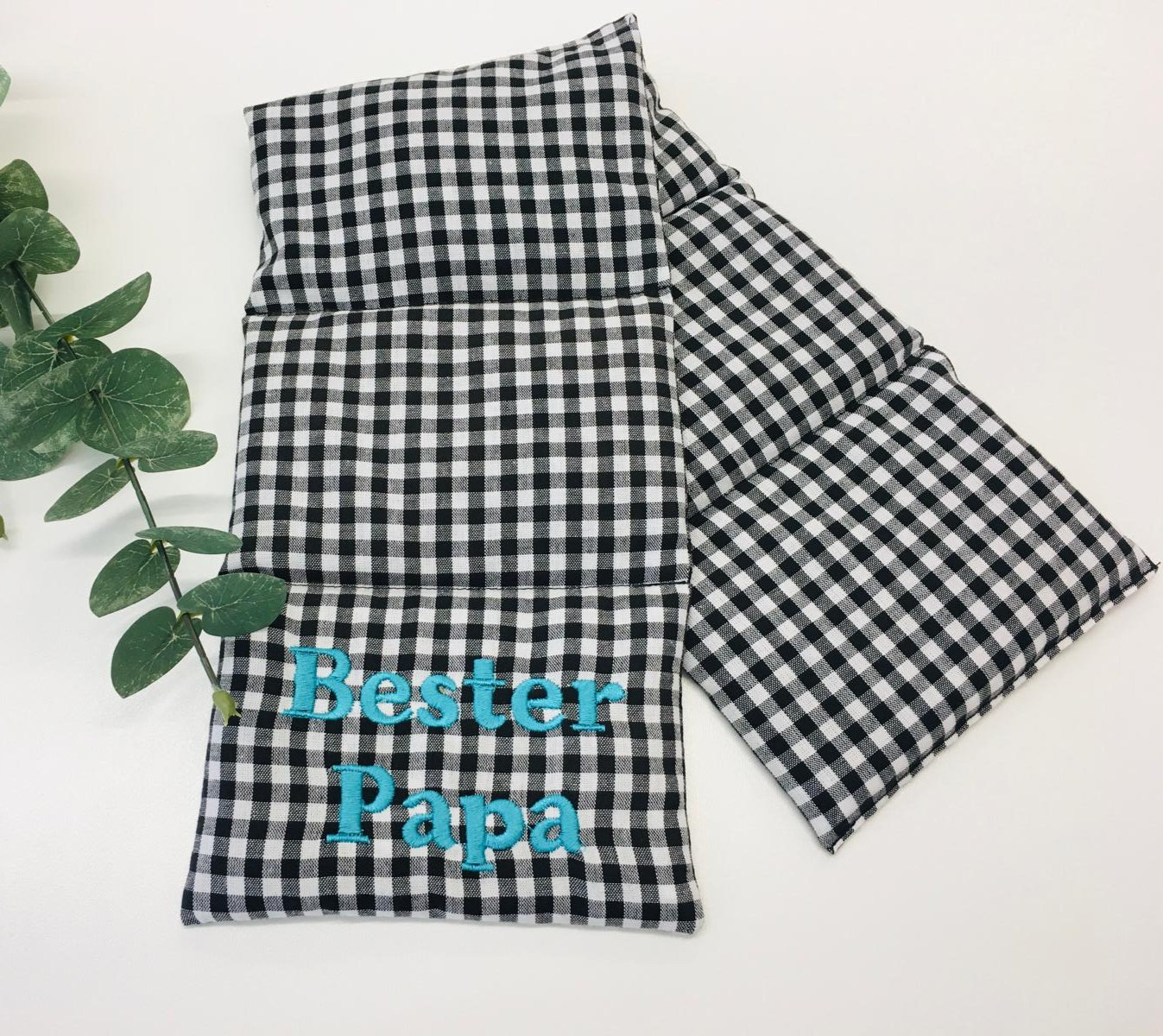 Körnerkissen Gr.xl " Bester Papa" Karo Körnerkissen Gr.xl " Bester Papa" Karo von KleinesAtelier