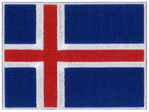 Iceland gestickt Patch 12 x 9 cm von Klicnow