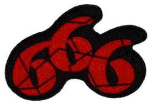 Klicnow 666 Bestickt Patch 10 x 6,5 cm (3 3/10,2 cm X 2 1/5,1 cm) von Xamic