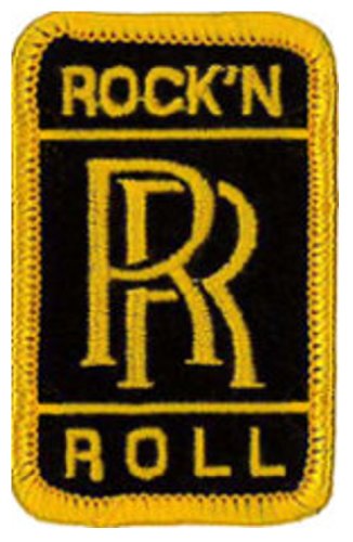 Rolls Royce Rock 'N' Roll embroidered Patch 6cm X 4cm (2 1/2 X 1 1/2) by Another Quality product from Klicnow von Klicnow