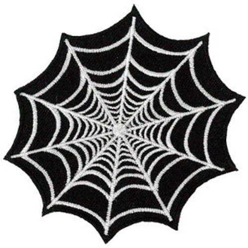 Spiders Web Embroidered Patch 8CM X 8CM (3 1/4 x 3 1/4) by Klicnow von Klicnow