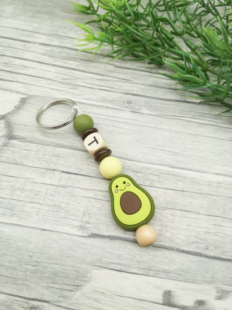 Schlüsselanhänger, Kita Rucksackanhänger, Avocado Schlüsselanhänger, Kita Rucksackanhänger, Avocado von Klitzebunt