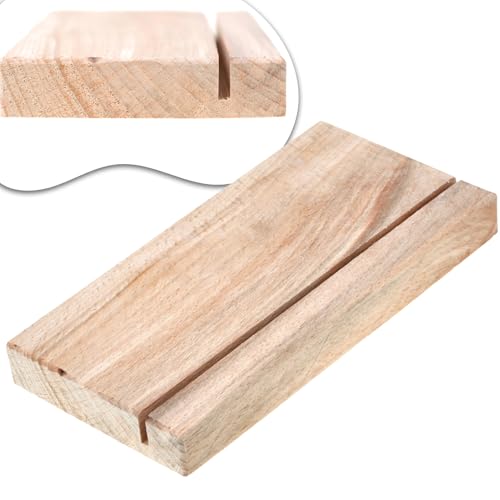 Kartenhalter aus Holz (Buche 86x165x18mm) von Klötzchenmann