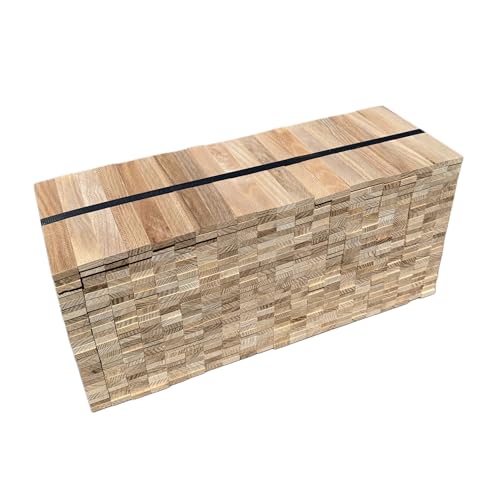 Klötzchenmann LOSE Bastelklötzchen Esche 22x8x160 mm ca. 570 Stück von Klötzchenmann