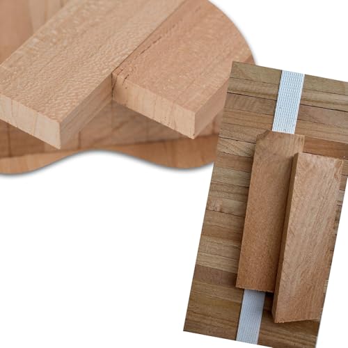MINI Bastelklötzchen 22x8x80 mm 78 Stück (Kirsche) von Klötzchenmann