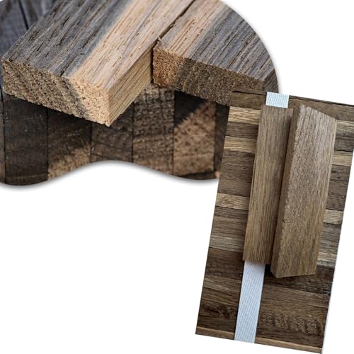 MINI Bastelklötzchen 22x8x80 mm 78 Stück (Räuchereiche) von Klötzchenmann