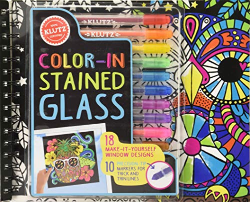 Klutz Ausmalbare gebeizt Glas Book Kit, andere, mehrfarbig von Klutz