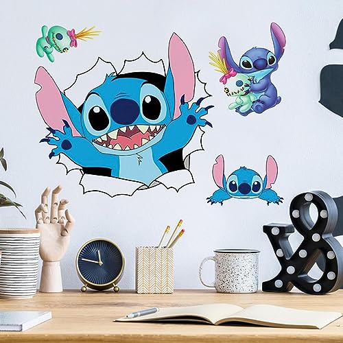Anime Wandtattoo Wandaufkleber Kinderzimmer, Wandsticker Tapete Kinderzimmer Poster, Selbstklebendes Wandaufkleber, Cartoon-Wanddekoration für Jungen und Mädchen(50 x 37cm) von Kmjxsm