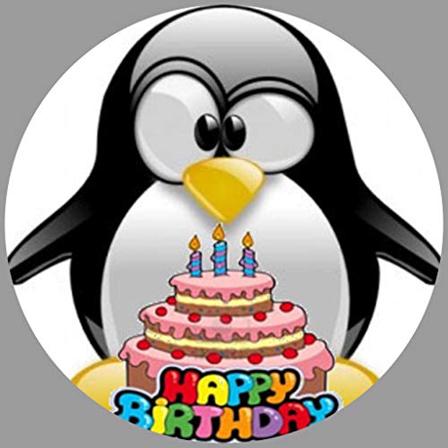 Tortenaufleger Tortenfoto Aufleger Foto Bild Geburtstag Pinguin (1) rund ca. 20 cm *NEU*OVP* von KnBo