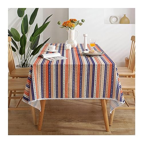 KnSam Tischwäsche, Streifen Tischdecke Polyester Tischtücher Outdoor Fleckschutz Schmutzabweisend für Drinnen Draussen Garten Esszimmer Party und Festen, 140x180CM, Stil 4 KnSam Tischwäsche, Streifen Tischdecke Polyester Tischtücher Outdoor Fleckschutz Schmutzabweisend für Drinnen Draussen Garten Esszimmer Party und Festen, 140x180CM, Stil 4 von KnSam