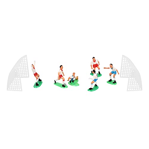 Knadgbft 8-teiliges Fußball-Kuchenaufsatz-Spieler-Dekorations-Werkzeug, Geburtstagsform-Set von Knadgbft