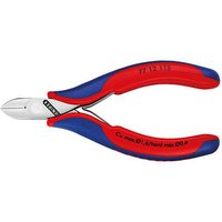 KNIPEX 77 12 115 mit Facette + Drahtklemme Elektronik-Seitenschneider von Knipex