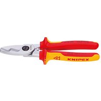 KNIPEX Kabelschere VDE mit Doppelschneide 95 16 200 95 16 200 verchromt 20,0 cm von Knipex