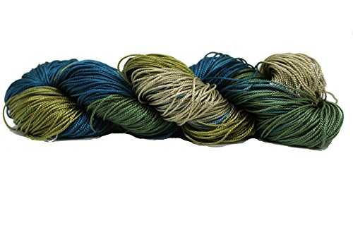Knitsilk 3-lagiges Garn aus 100 % Maulbeerseide, ideal zum Stricken, Häkeln und Weben, hochwertiges Seidengarn für luxuriöse Kreationsprojekte (50 g – 220 m, Chrysantheme) von Knitsilk