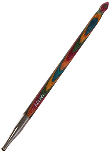 KnitPro KP20749 Symphonie, gehäkelter tunesischer Strick, einfaches Feinholz, Mehrfarbig, 6,00 mm von KnitPro