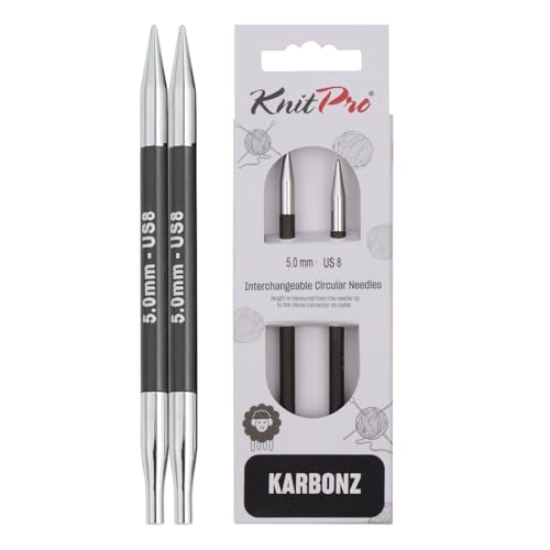 KnitPro - Karbonz (5,00 mm) Spezialkreislauf austauschbare Nadelspitzen - 1 Einheit KnitPro - Karbonz (5,00 mm) Spezialkreislauf austauschbare Nadelspitzen - 1 Einheit von KnitPro