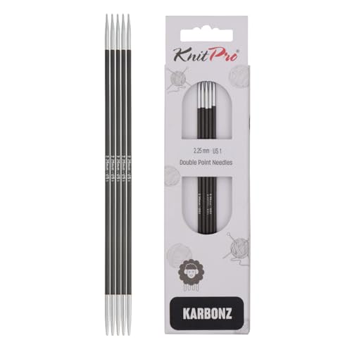 Karbonz-Nadelspiel, Stärke 2,25mm; (Länge 15cm) - Neuheit!!! Hi-Tech aus Karbonfasern!!! von KnitPro