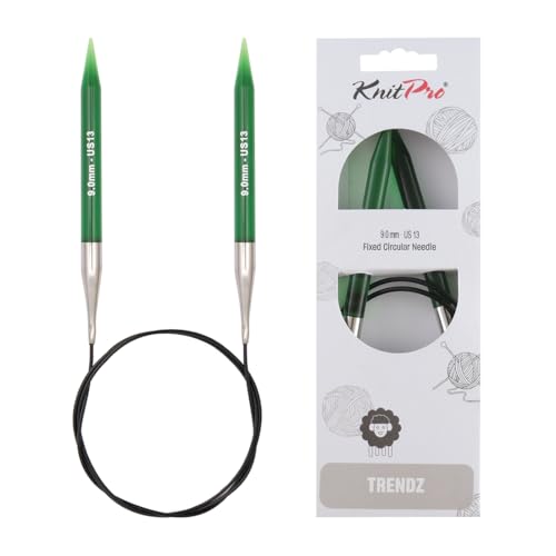 KnitPro Trendz: Knitting Pins: Circular: Fixed: 100cm x 9.00mm, Sortiert, 100cm x 9mm, KP51121 KnitPro Trendz: Knitting Pins: Circular: Fixed: 100cm x 9.00mm, Sortiert, 100cm x 9mm, KP51121 von KnitPro