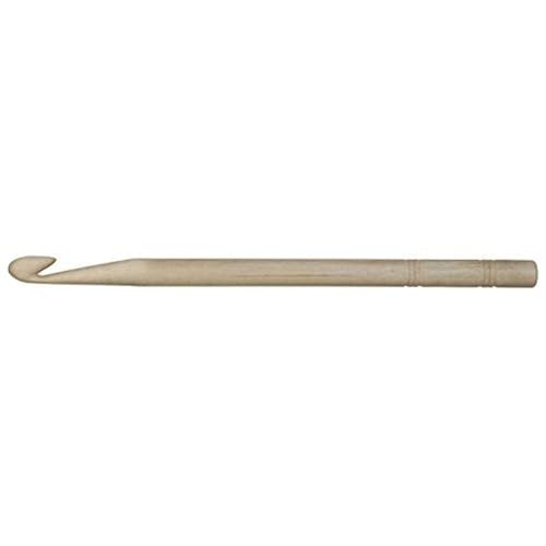 KNITPRO Crochet Hook: Basix Birch: 15cm x 5.50mm, Braun, 15cm x 5.5mm von KnitPro