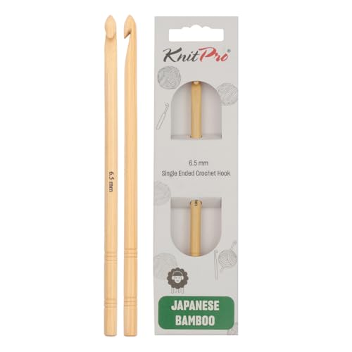 KnitPro – KnitPro Bambus Single Ended (6,50 mm) Häkelnadel – 1 Stück von KnitPro