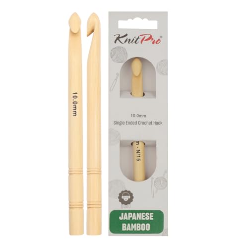 KnitPro 22512 Häkelnadel, Bambus, natur, 12 x 1 x 1 cm von KnitPro