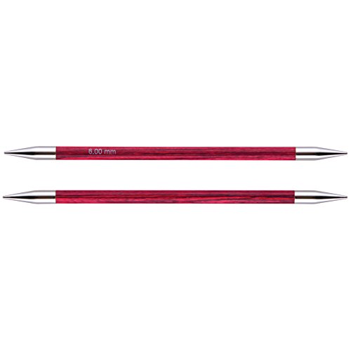 KnitPro 29013 Sockenstricknadel, Holz / Messing, rosa, 15 x 0,6 x 0,6 von KnitPro