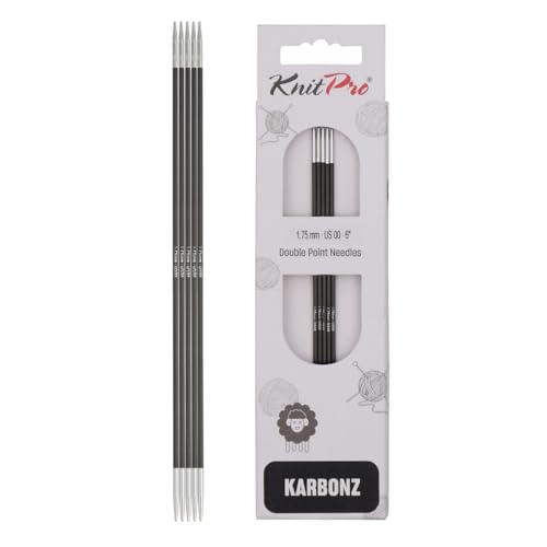 KnitPro K41104 Strumpfstricknadeln, Karbon/Messing, Schwarz,1.75 mm x 15 cm KnitPro K41104 Strumpfstricknadeln, Karbon/Messing, Schwarz,1.75 mm x 15 cm von KnitPro