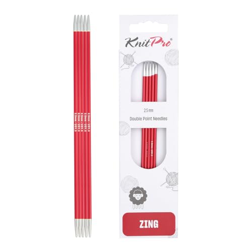 KnitPro K47003 Sockennadeln, Metal, rot, 15cm / 2.5mm KnitPro K47003 Sockennadeln, Metal, rot, 15cm / 2.5mm von KnitPro