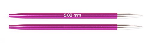 KnitPro K47505 Austauschbare Strickspitzen, Aluminium, Rosa, 11.5cm / 5mm von KnitPro