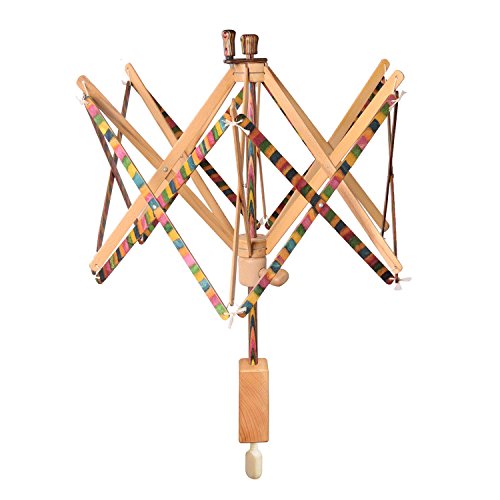 KnitPro Aufziehen und kleckereien Zubehör Signature Swift Knäuel Winder, Mehrfarbig, Holz, 30 x 35 x 30 cm von KnitPro