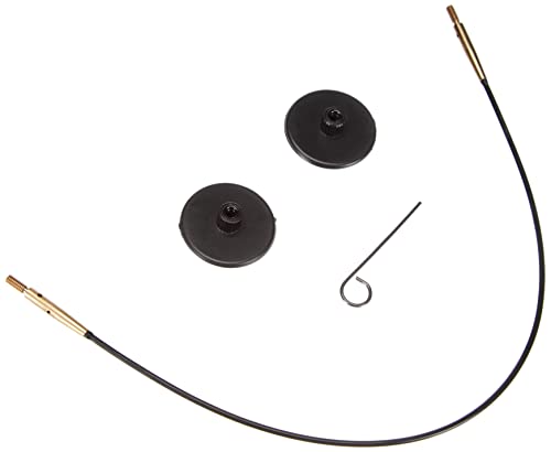 KnitPro Austauschbares Kabel, 40 cm, Schwarz/Gold, von KnitPro