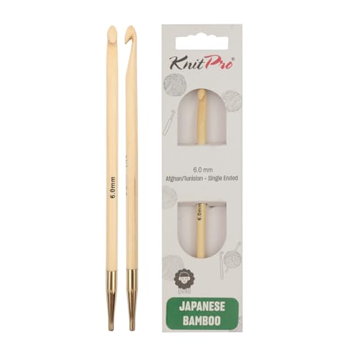 KnitPro - Bamboo Afghan Tunisian (6.00mm) Crochet Hooks - 1 Unit von KnitPro