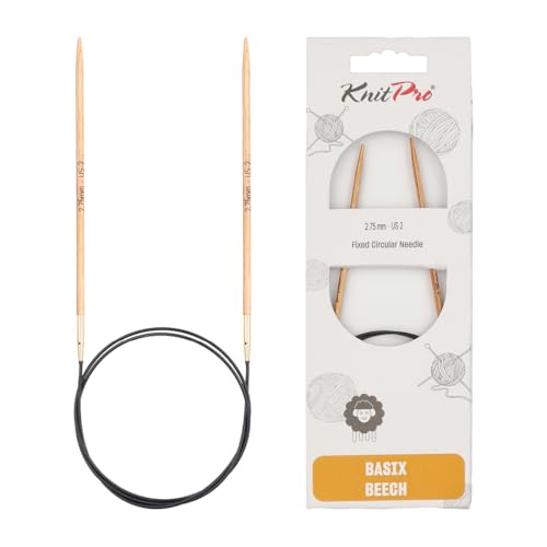 KnitPro K35409 Rundstricknadel, Birkenholz, Mehrfarbig, 150 x 0.28 x 0.28 cm von KnitPro