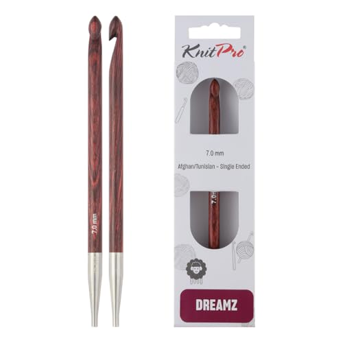 KnitPro Dreamz Austauschbarer afghanischer/tunesischer Haken, 7 mm KnitPro Dreamz Austauschbarer afghanischer/tunesischer Haken, 7 mm von KnitPro