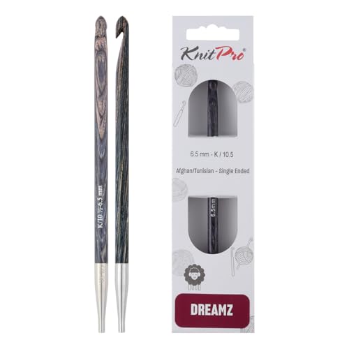 KnitPro Dreamz Austauschbarer afghanischer/tunesischer Haken, US-Größe K (6,5 mm) von KnitPro
