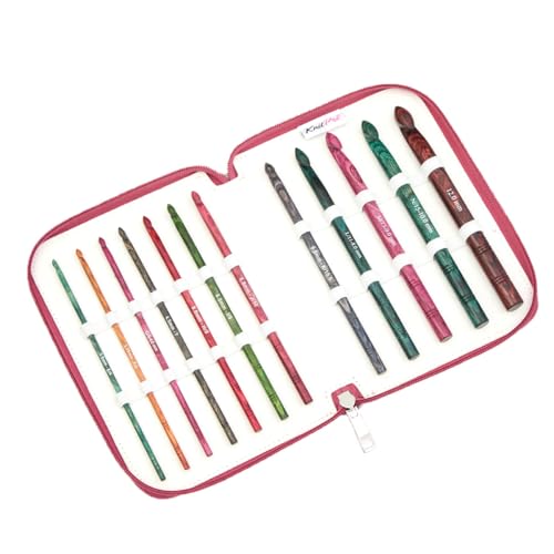 KnitPro Dreamz Häkelnadel-Set – 12 einzelne Häkelnadeln aus Birkenholz, komfortable farbcodierte Griffe, Standardgröße, für Anfänger und Geschenkbox KnitPro Dreamz Häkelnadel-Set – 12 einzelne Häkelnadeln aus Birkenholz, komfortable farbcodierte Griffe, Standardgröße, für Anfänger und Geschenkbox von KnitPro