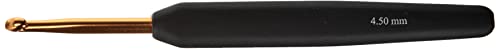 KnitPro Häkelnadeln Softgriff Aluminium 4,50mm Häkelnadel, Kunststoff/Alumium, Gold-Schwarz, 15cm x 4,5mm KnitPro Häkelnadeln Softgriff Aluminium 4,50mm Häkelnadel, Kunststoff/Alumium, Gold-Schwarz, 15cm x 4,5mm von KnitPro